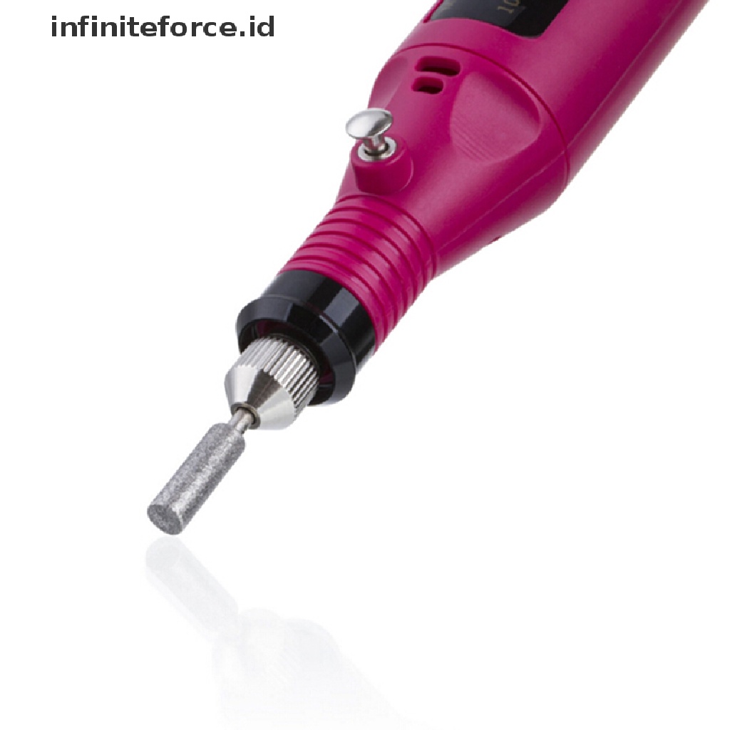 Infiniteforce.id Alat Kikir Kuku Elektrik Portable Bahan Akrilik Untuk Manicure / Pedicure