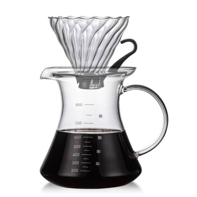 

Glass Pour Over Coffee Dripper V60 - V60 Penyaring Kopi