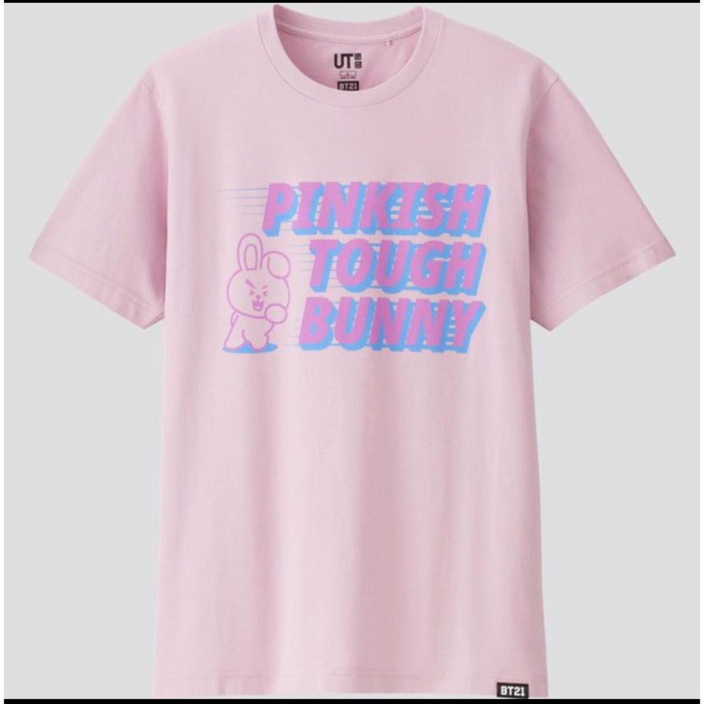 KAOS cooky X BT21 PINKISH BAJU TSHIRT BTS KPOP KOREA