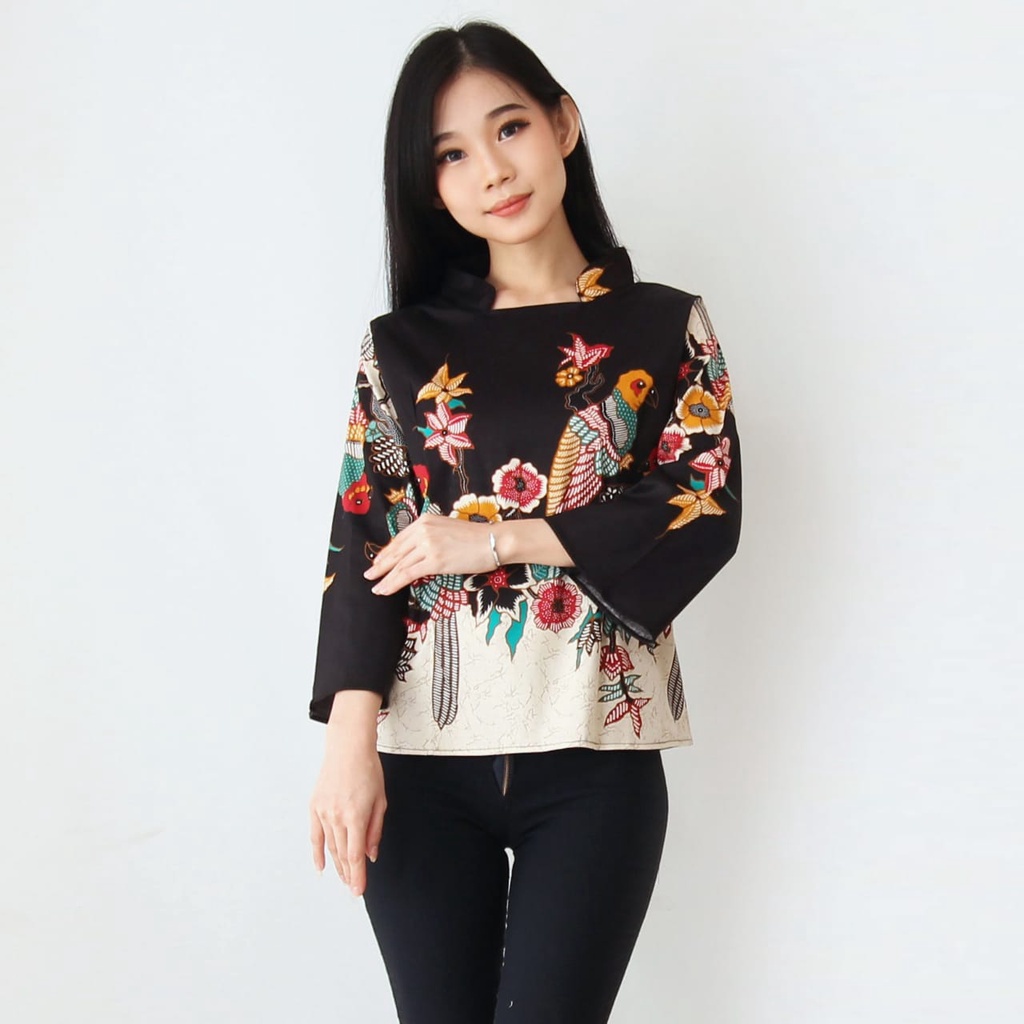 Batik Wanita - Atasan Batik 559 - 974-Black Bird