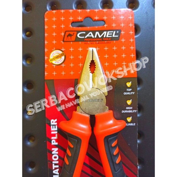 Camel Tang Kombinasi Chrome 6 Inch New Blister Tang Jepit Linesman 6&quot;