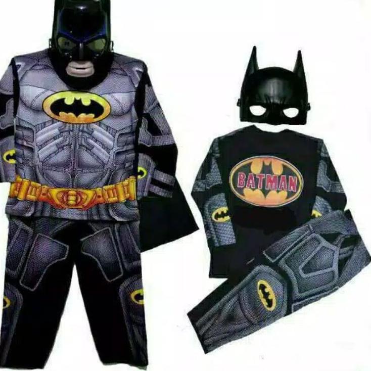 GRATIS TOPENG / BAJU ANAK BATMAN TOPENG SAYAP / KOSTUM ANAK BATMAN SAYAP