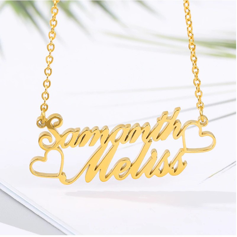 LIONTIN COUPLE KALUNG NAMA TITANIUM [ NAMA TUMPUK ]