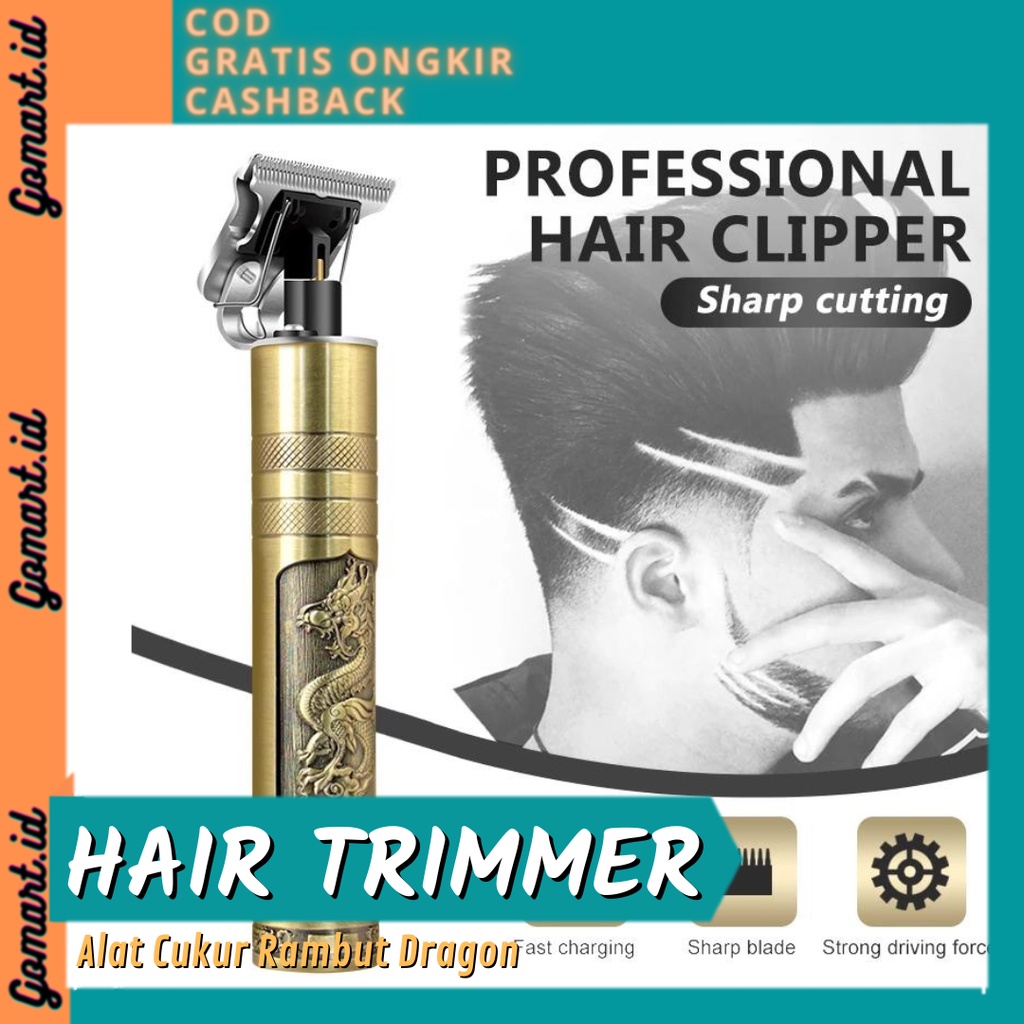 Alat Cukur Elektrik Dragon - Hair Trimmer Electric Rechargeable USB Portable