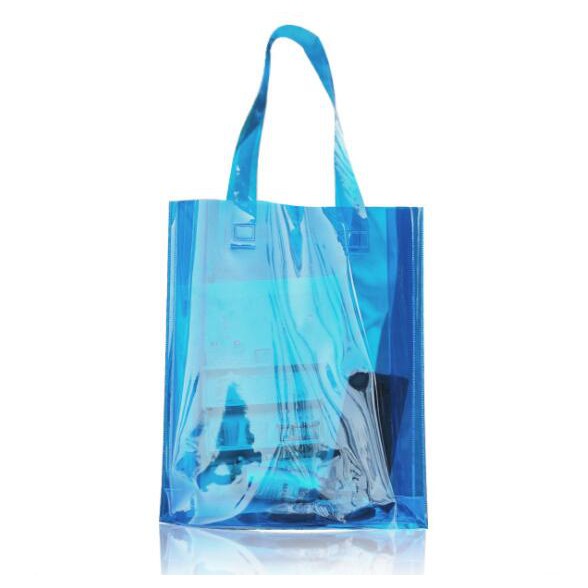 Lady High quality transparent laser PVC tote bag Tas transparant bahu wanita - Laser