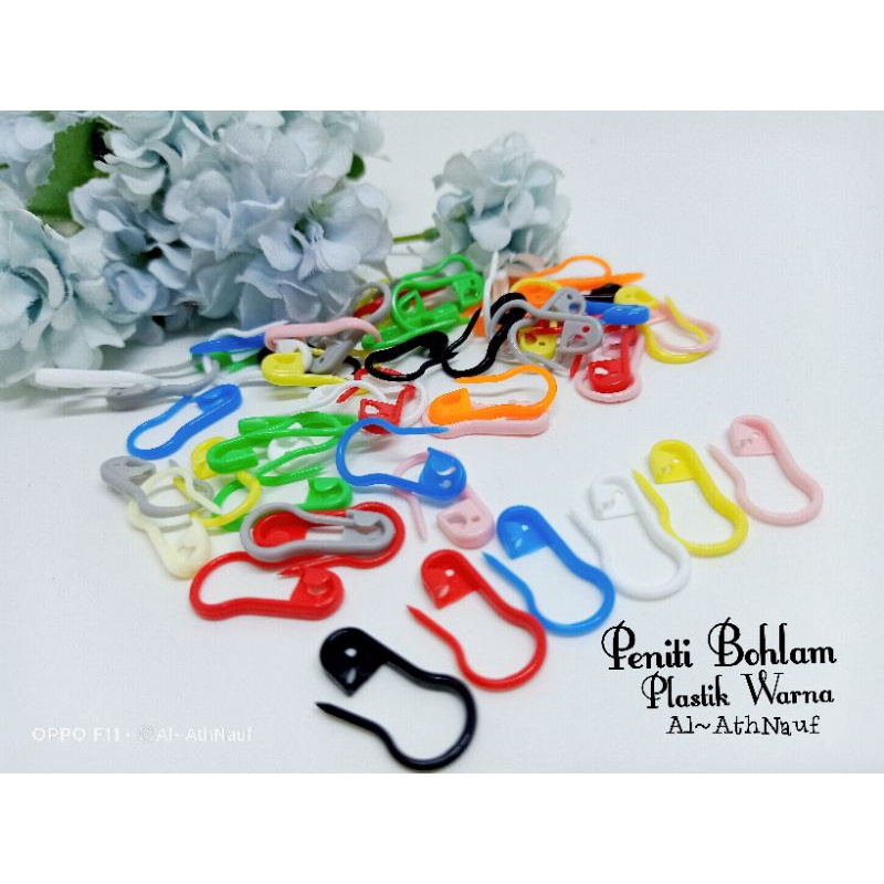 Peniti Bohlam Plastik Warna