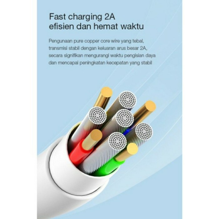 Kabel Data Charger Micro USB 2A 1M Fast Charging