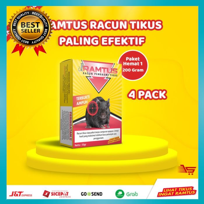 Racun Tikus RAMTUS - Racun Tikus Paling Efektif - 200 Gram