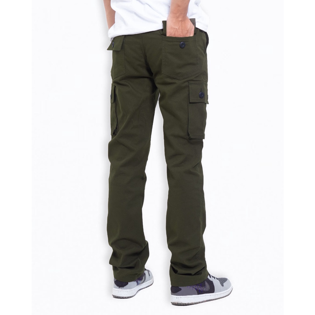 YORK LONG CARGO PANTS - GREEN ARMY