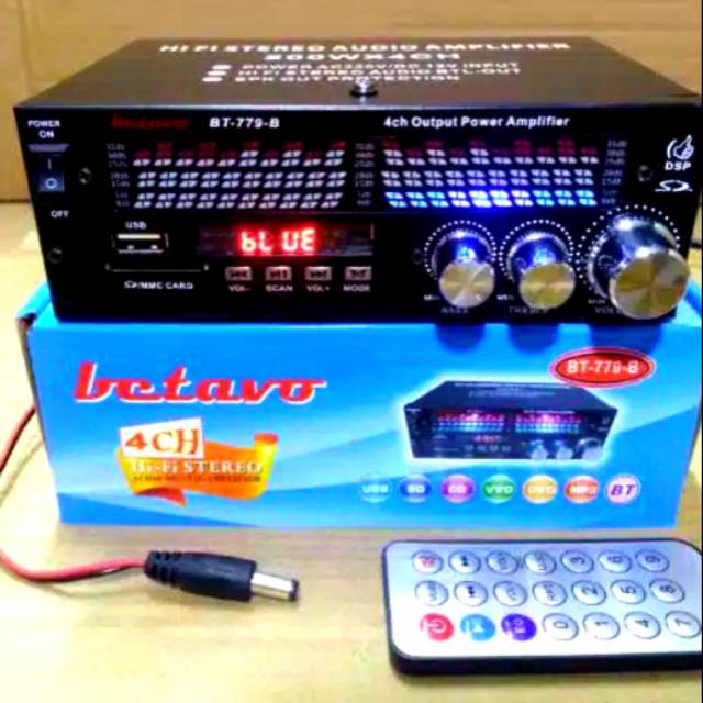 AMPLI MINI BETAVO BT 779 B BLUETOOTH AMPLIFIER MOBIL