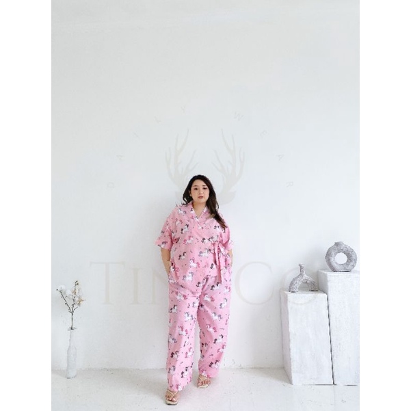 JUMBO KIMONO || UNICORN PINK