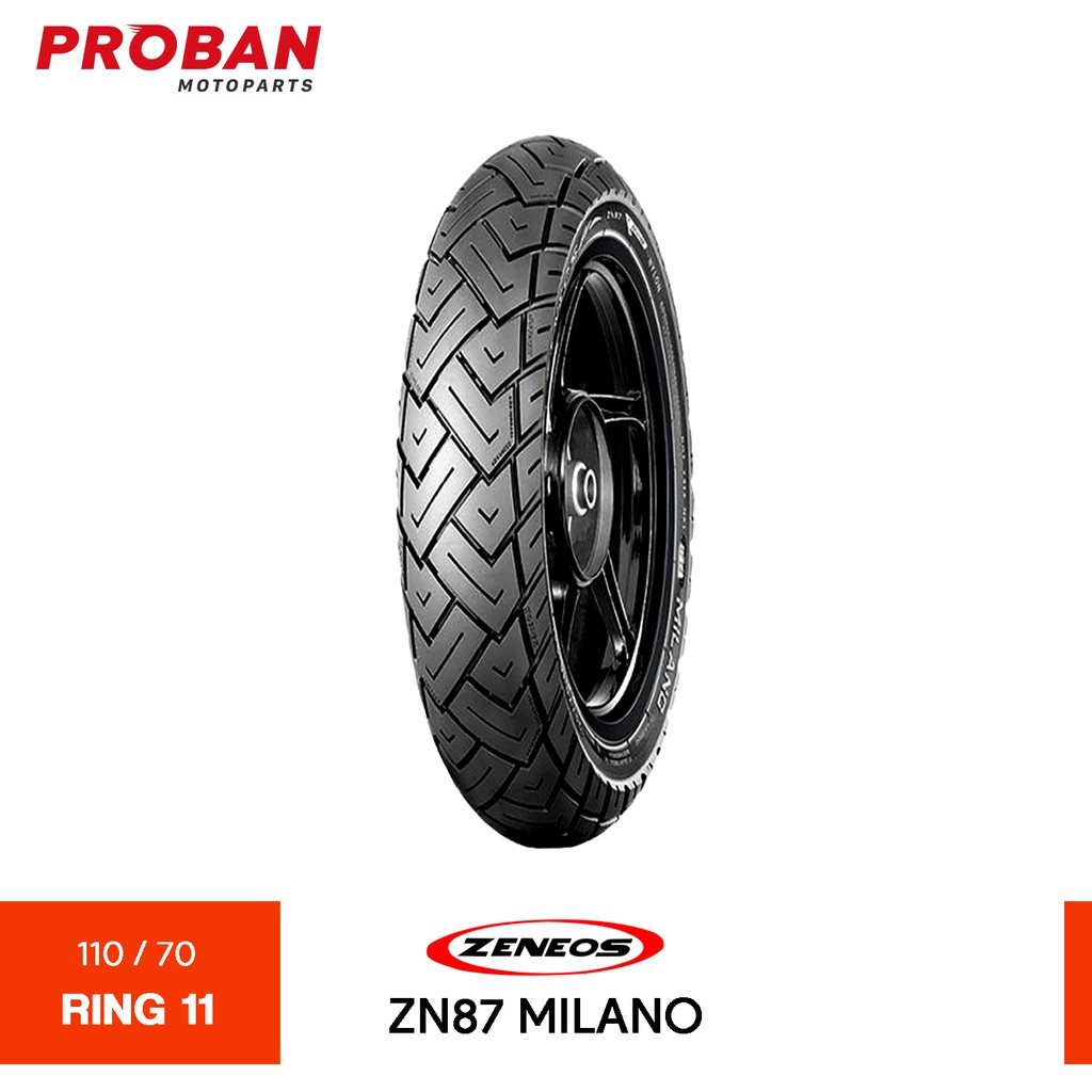 

ZENEOS TL ZN87 MILANO 110/70 Ring 11 Ban Motor Tubeless