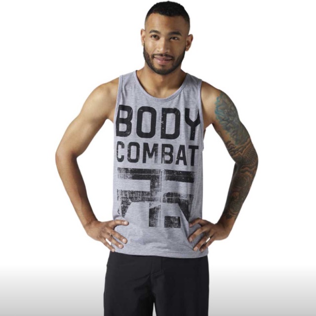 [NEW] Baju Les Mills Combat Cowok Reebok Original