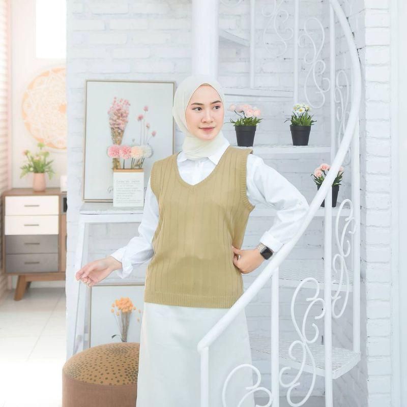 Basic Vest Rajut/Vest Rajut diskon/Vest rajut lucu