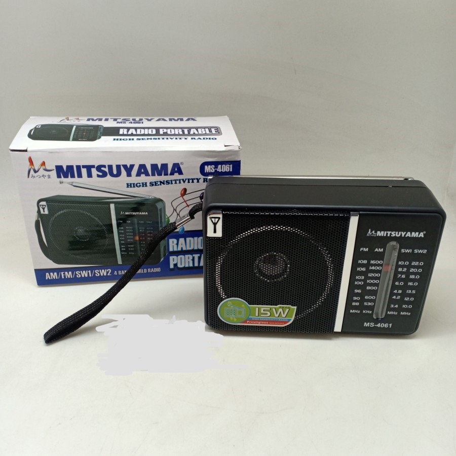 NEW!! RADIO SPEAKER PORTABLE  / RADIO AM-FM-SW1-SW2 4 BAND MITSUYAMA MS-4020BT SERI 4061