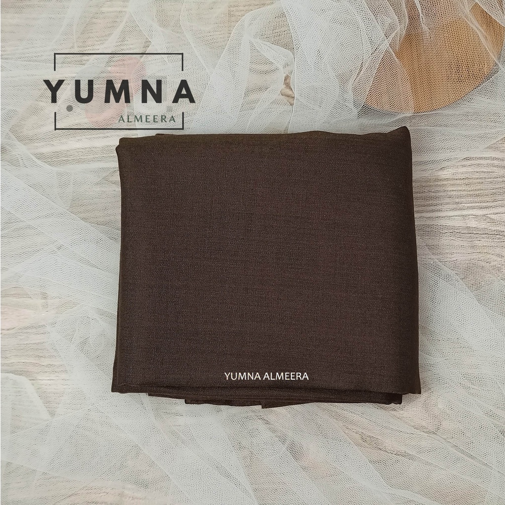 BASIC VOAL SEGIEMPAT BY UMAMA KHUSUS WARNA, JILBAB HIJAB VOAL SEKOLAH, 110 x 110-COKELAT UMAMA B