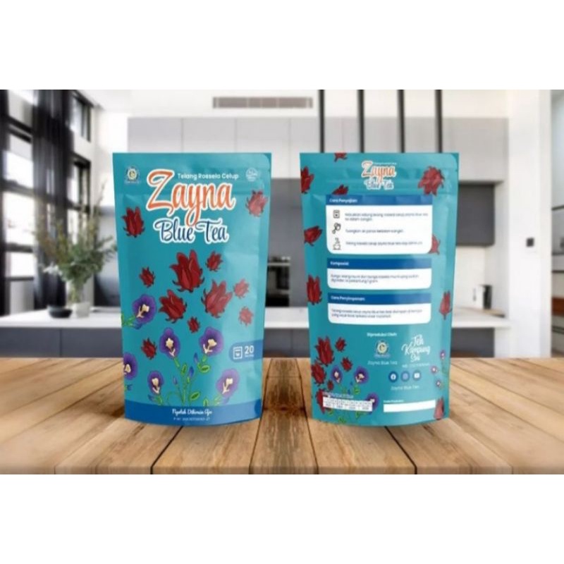 

Telang Rossela Celup Zayna Blue Tea