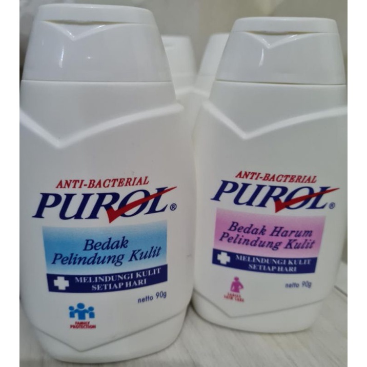 Bedak PUROL Anti-bacterial 90gr exp: 09/22