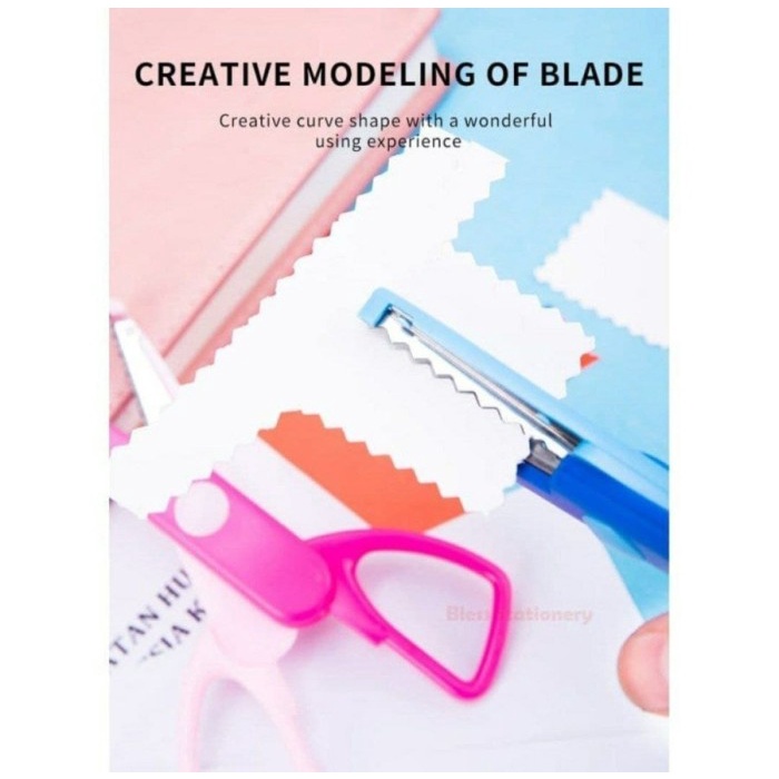 GARNISH SCISSOR GUNTING ZIGZAG BELI 1 DAPAT 2