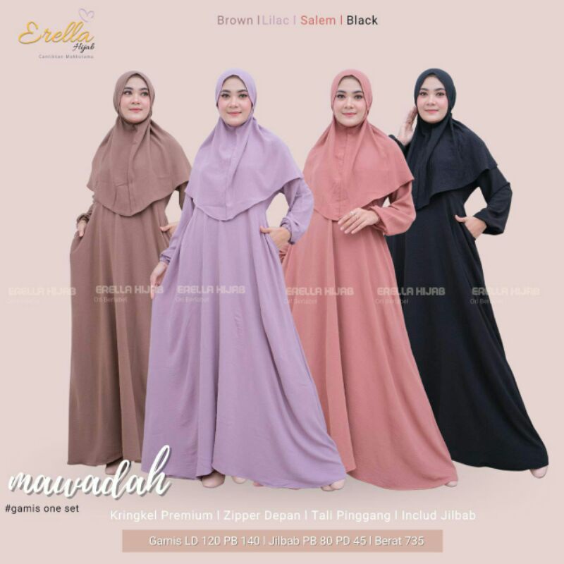 MAWADAH GAMIS ONE SET by ERELLA HIJAB