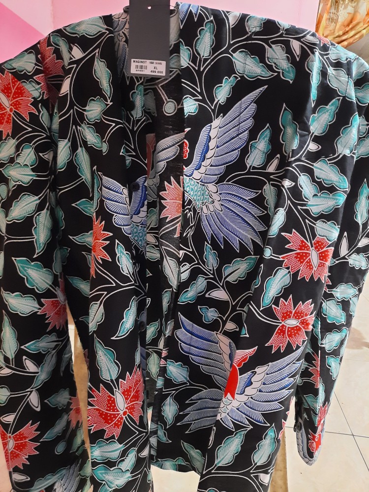 Maginot Kemeja Batik 2.0 Davanka-ls Lengan Panjang Pria + Free Masker