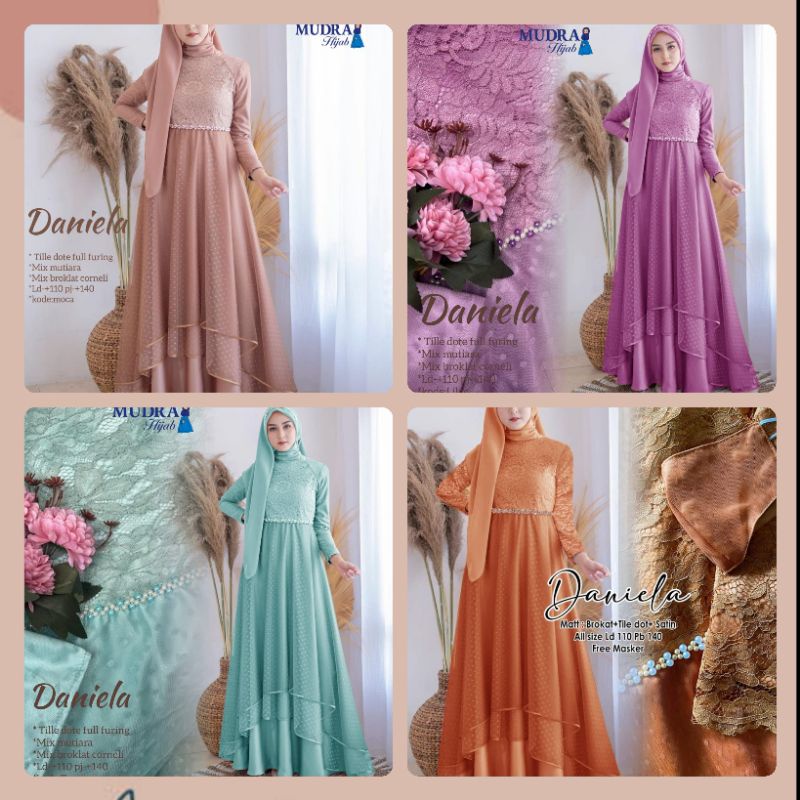 daniela by mudra hijab/gamis brukat
