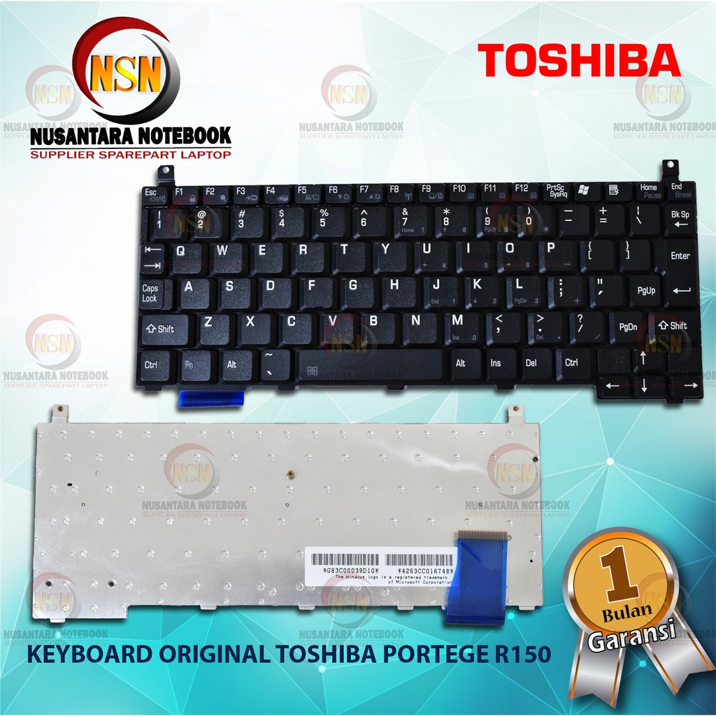 Keyboard Original Toshiba Portege R150 PR150 R200 PR200 R205 M300