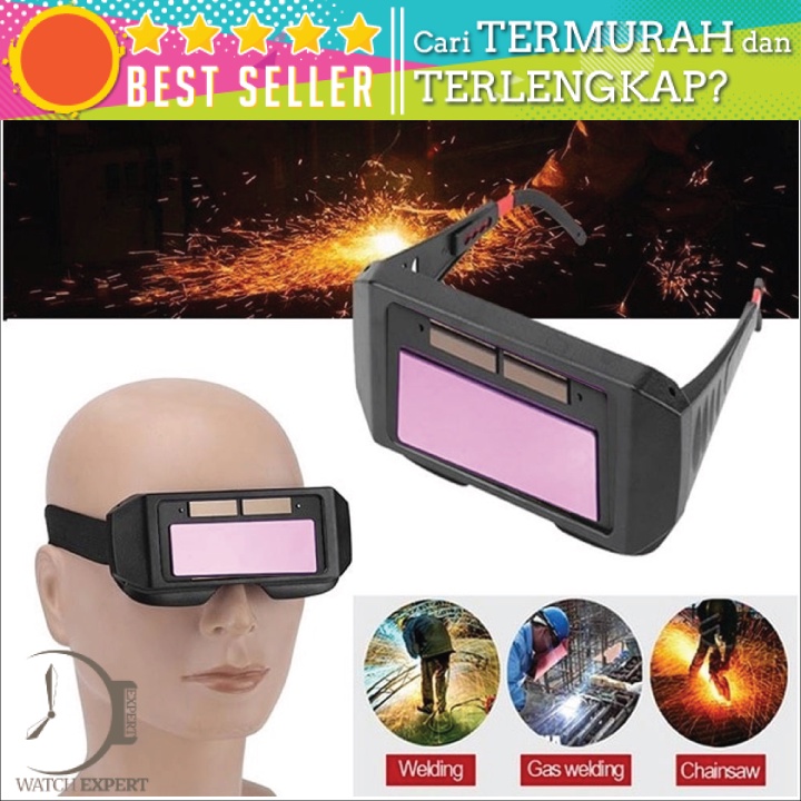 Bisa COD Kacamata Las Otomatis Auto Darkening Soldering Googles - TaffGuard 5100B