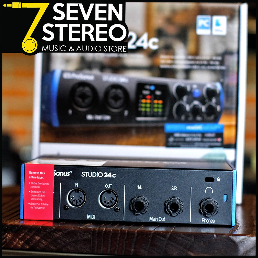 Presonus Studio 24C Audio Interface Soundcard Recording
