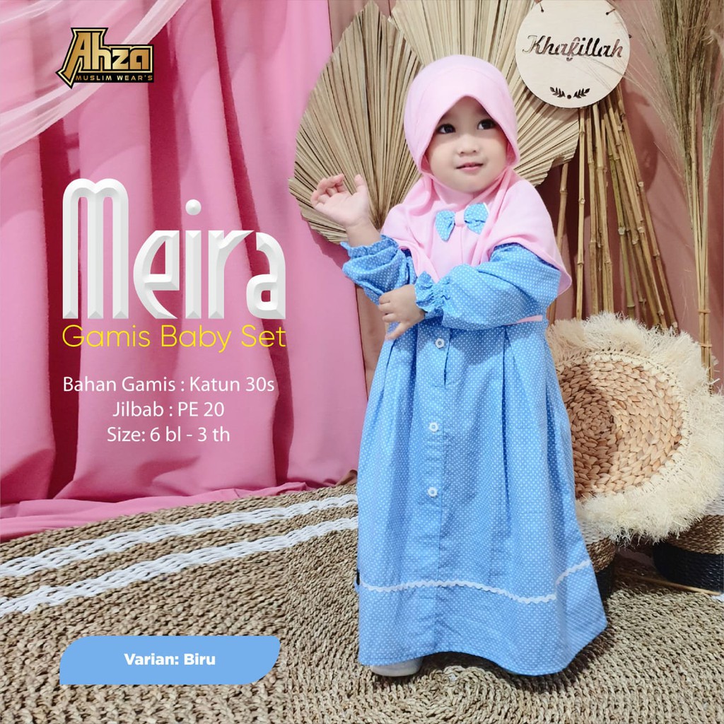 gamis anak , gamis anak baby Meira Gamis Baby Set by ahza
