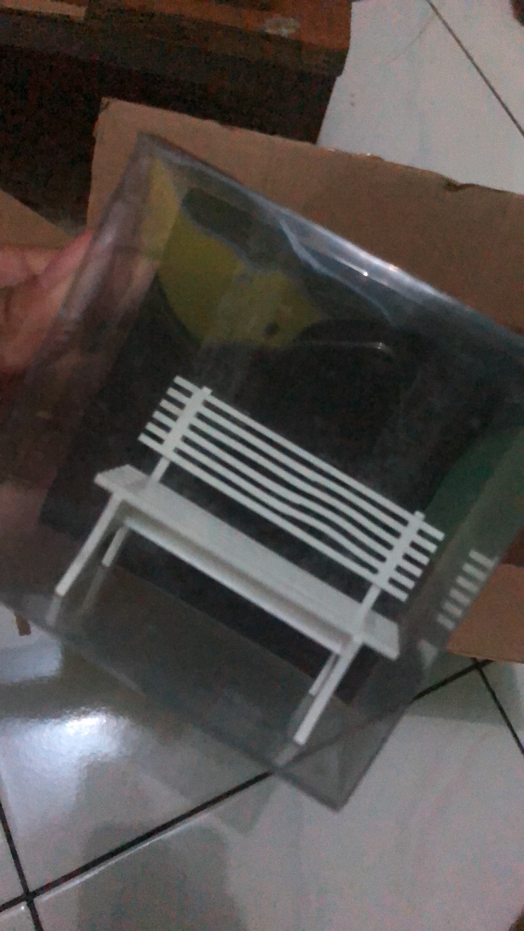 Maket Kursi Taman / Bench / Kursi Panjang Skala 1:25