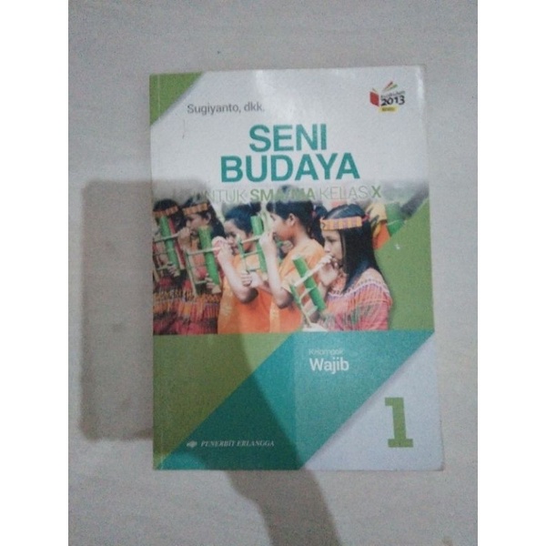 preloved buku erlangga seni budaya kelas 10