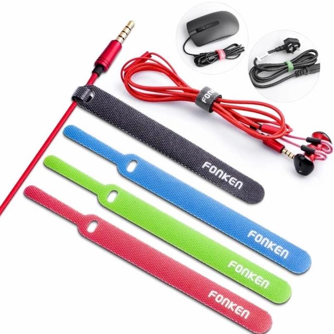 

\\\\\] Velcro Fonken Pengikat Kabel Strap Penjepit Penggulung Cable Binder