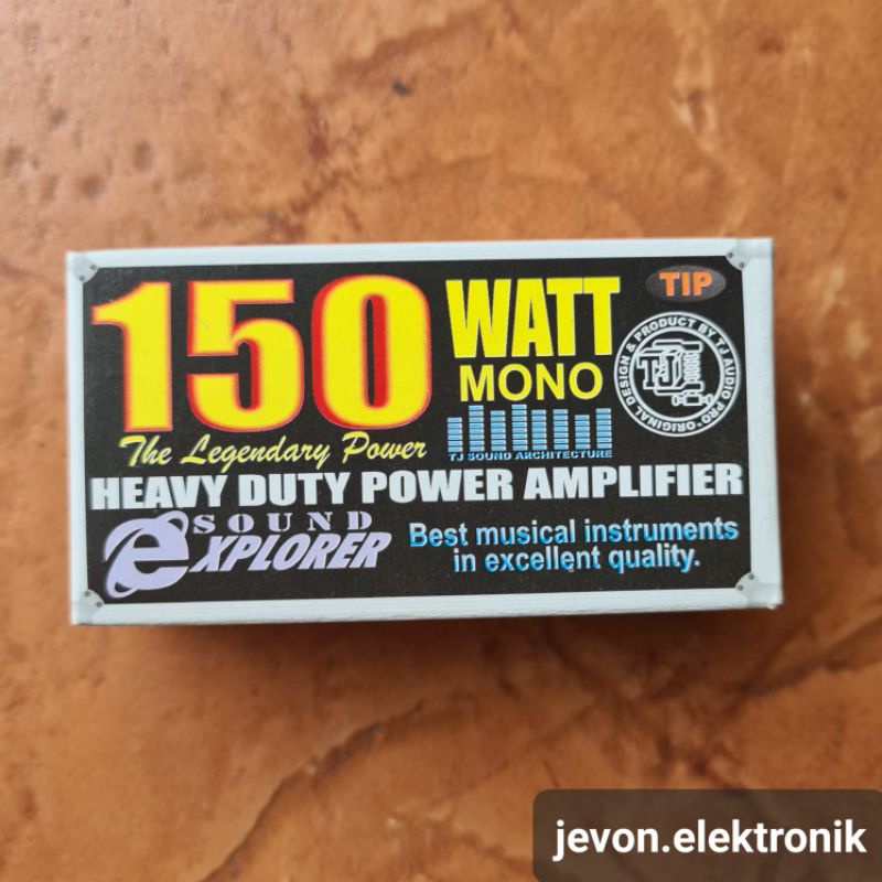 Driver 150 Watt Ocl Mono TIP Heavy Duty Power Amplifier TJ 150W