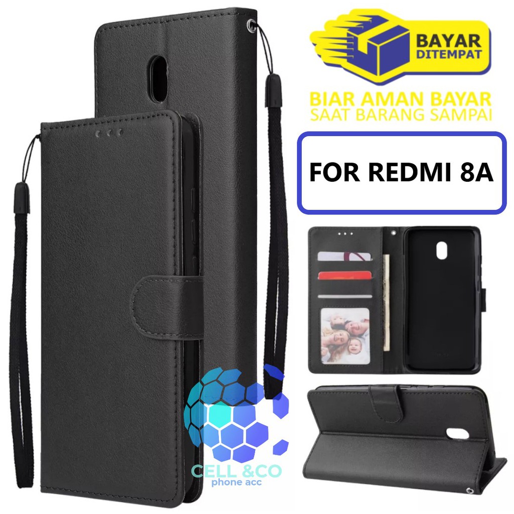 Flip cover XIAOMI REDMI 8A Flip case buka tutup kesing hp casing hp flip case leather wallet