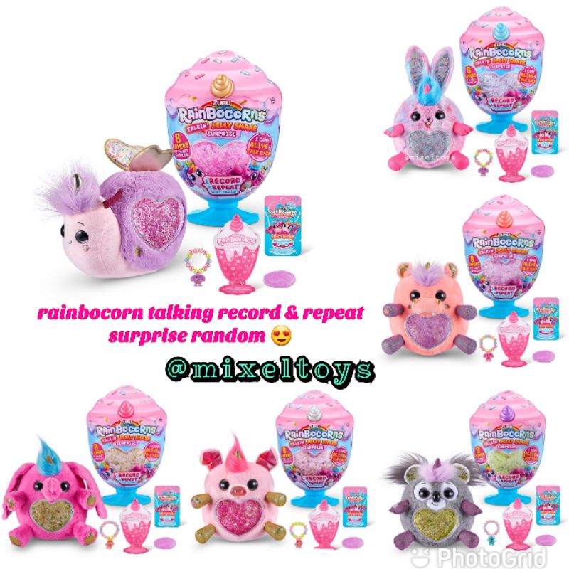 zuru boneka plush rainbocorns jelly shake
