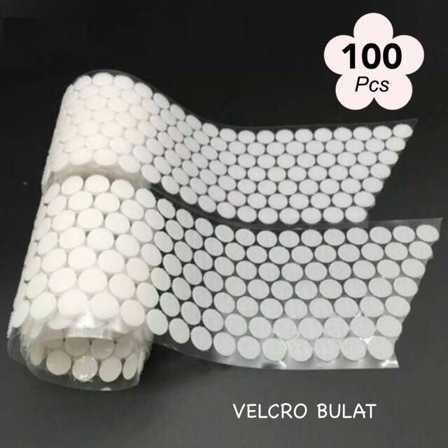 

Velcro Bulat [10mm] Stiker Bulat | Perekat Serba Guna