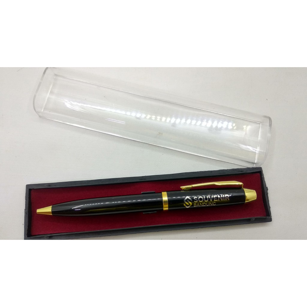 ballpoint metal - pulpen stainless Bebas desain grafir laser bolpen pena ukir nama logo murah