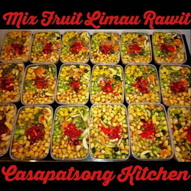 

Dessert Asinan Kekinian : Mix Fruit Limau Rawit