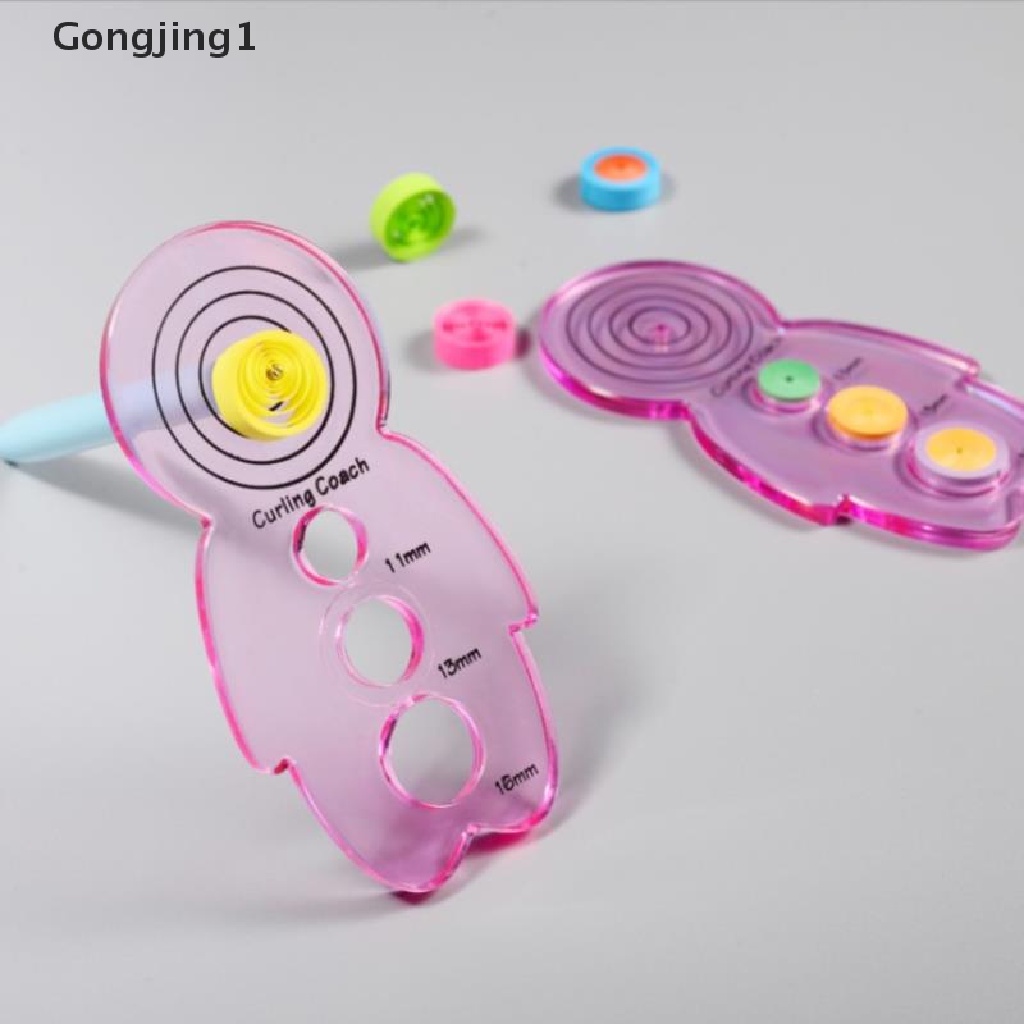 Gongjing1 Penggaris Kertas Quilling Bentuk Boneka Lucu DIY