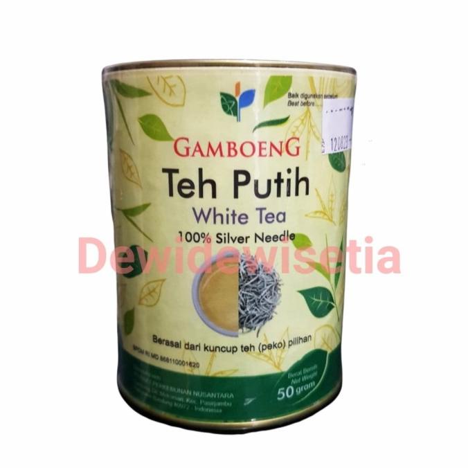 

Gamboeng White Tea kemasan Kaleng 50gr