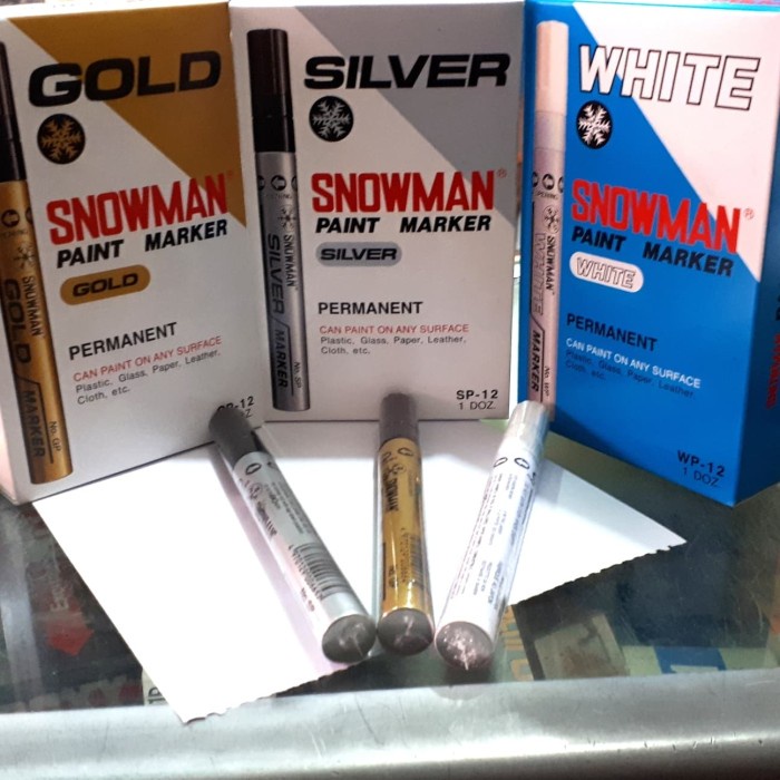 

(DISKON TERMURAH) Paint marker Snowman - silver