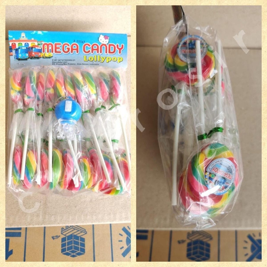 

MALL PERMEN LOLIPOP PELANGI "MEGA CANDY