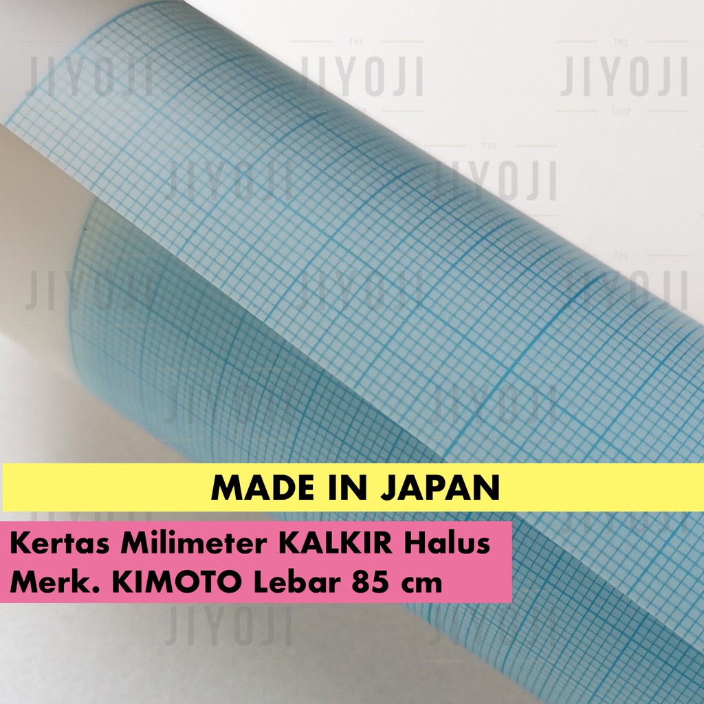 Kertas Milimeter Kalkir Halus KIMOTO JAPAN Milimeter Block Roll Lebar 85 cm