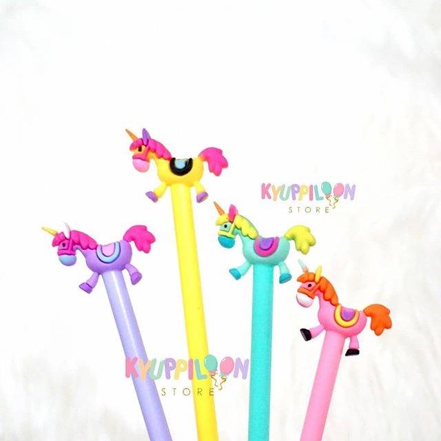 

1 Lusin Gel Pen Kuda Carousel / Gel Pen Karakter / Gel Pen Unicorn / Gel Pen Lucu / TERMURAH
