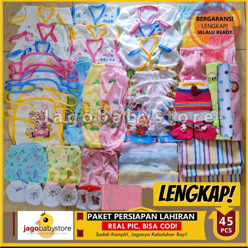 GIBRANS GROSIR JEANS JAKARTA - Perlengkapan Bayi Baru Lahir / Paket Lengkap Bayi / Kado Lahiran Bayi-Paket STLN 45 GIRL