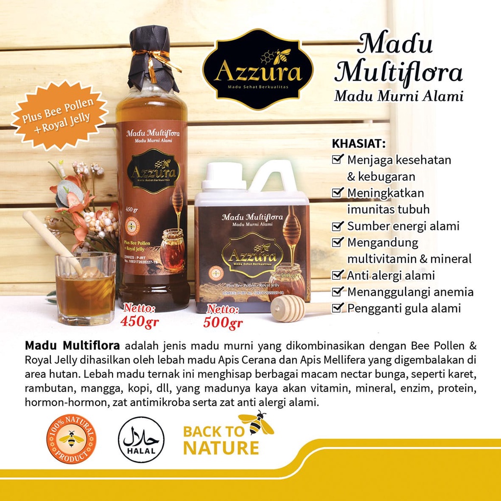 

Harga Produsen! Madu Murni Multiflora 500gr