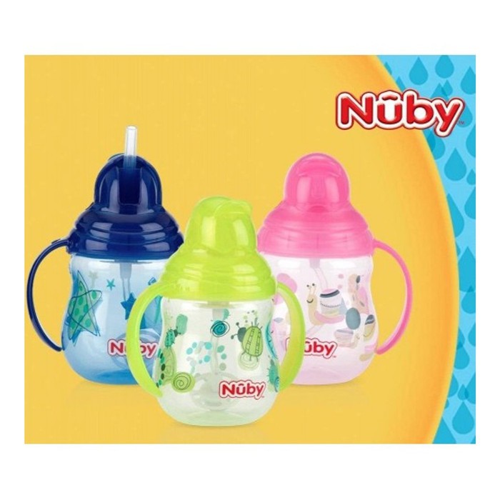 Nuby Active Sipeez Flip it Twin Handle With Straw 270 ML