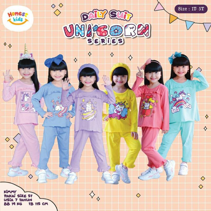 Setelan anak perempuan 1-5Th/daily suit baby/setelan kasual