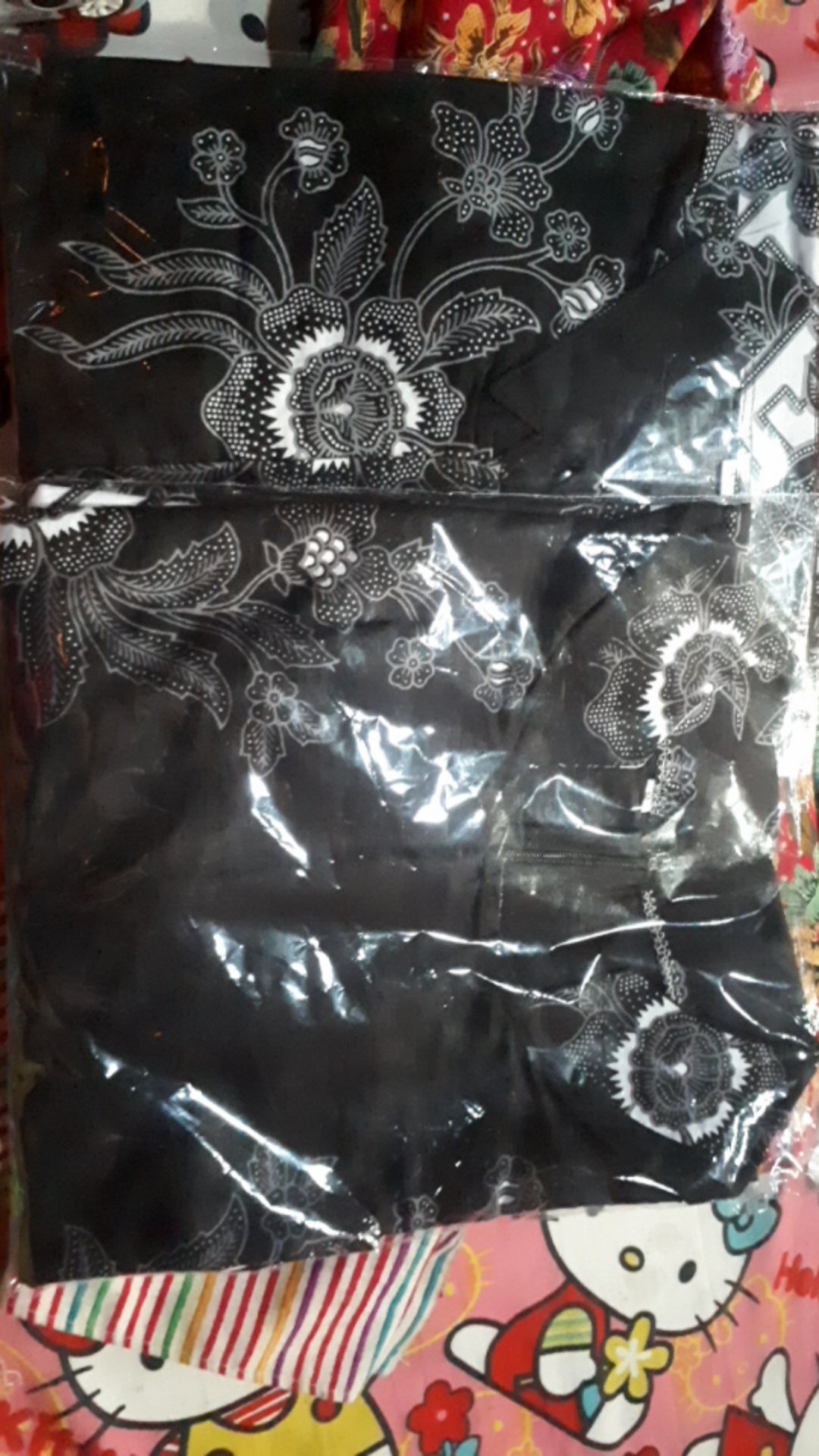 Bswart Batik Hrb026 Kenongo Hem Pendek Anjani Biru Pekalongan M L Xl Batik Pria Murah Modern Grosir